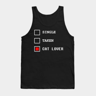 cat lover forever statement quote meme merch Tank Top